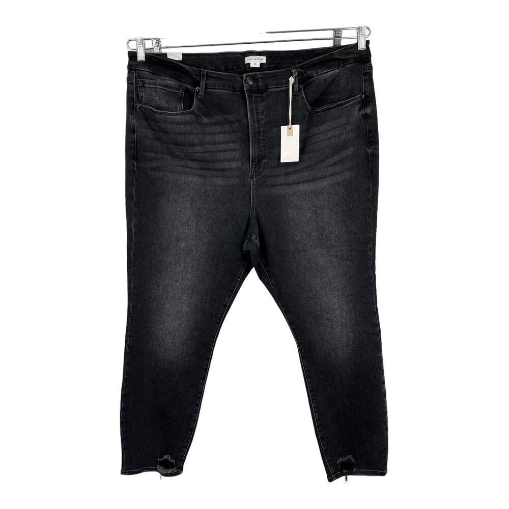 Good American Jeans Good Legs Skinny stretch faded black size 26